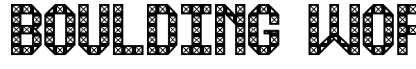 Boulding Work St font preview